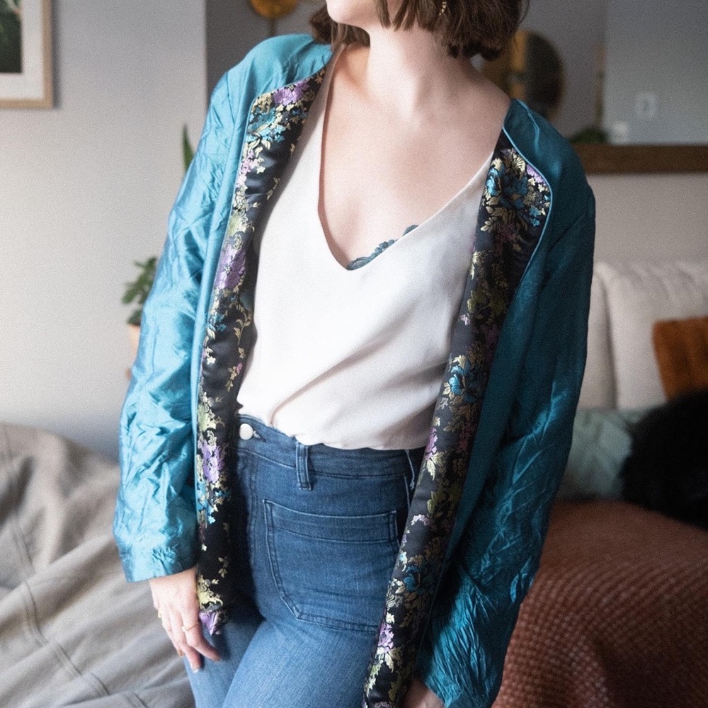 Embroidered reversible jacket - Picture 2 of 6